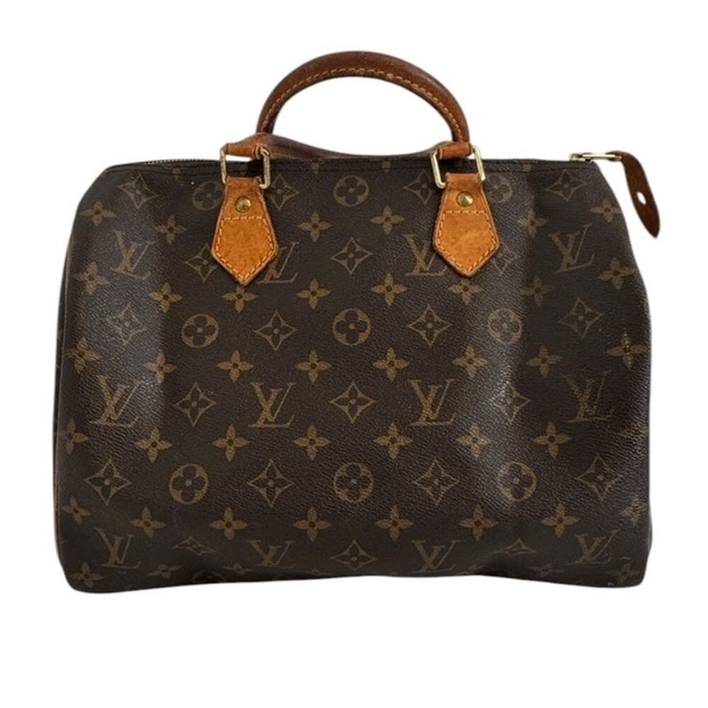 Louis Vuitton Baby Speedy 30 Monogram Canvas Satchel Handbag